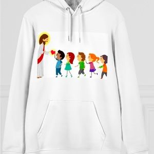 Jesus loves the Little children pull over unisex